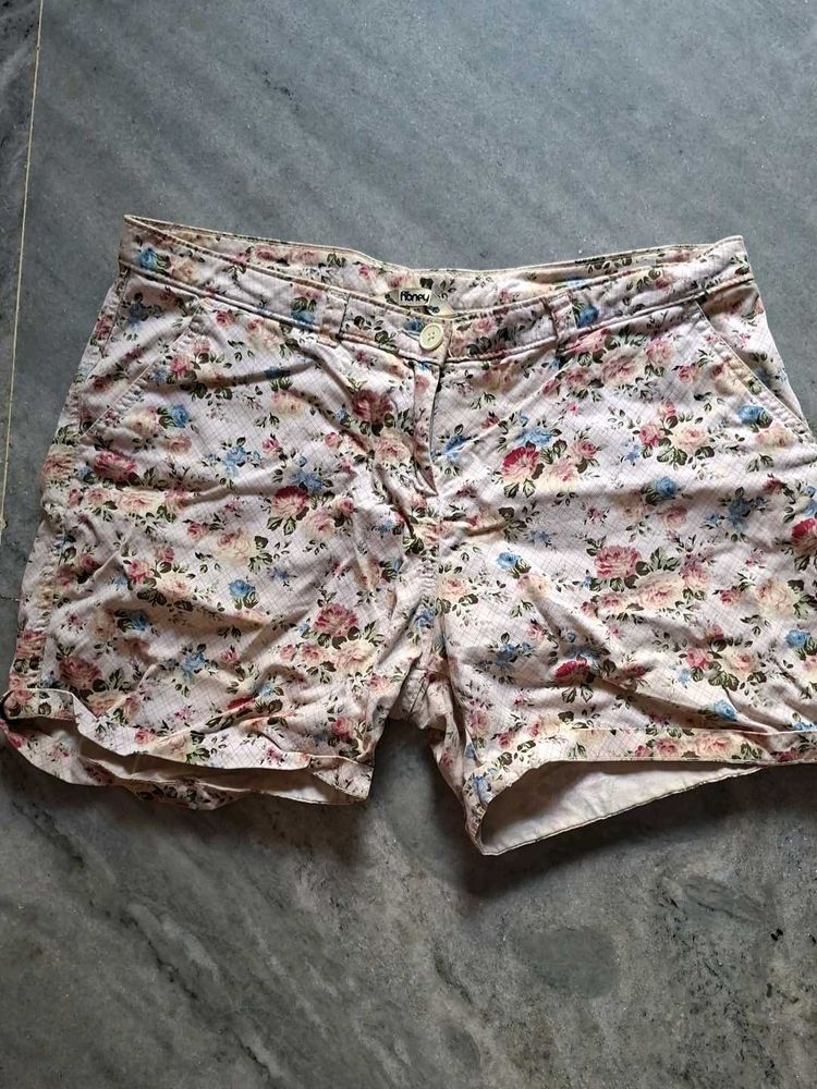 Floral Print Shorts