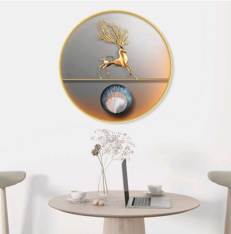 SAF paintings deer modern art Crystal Embedded