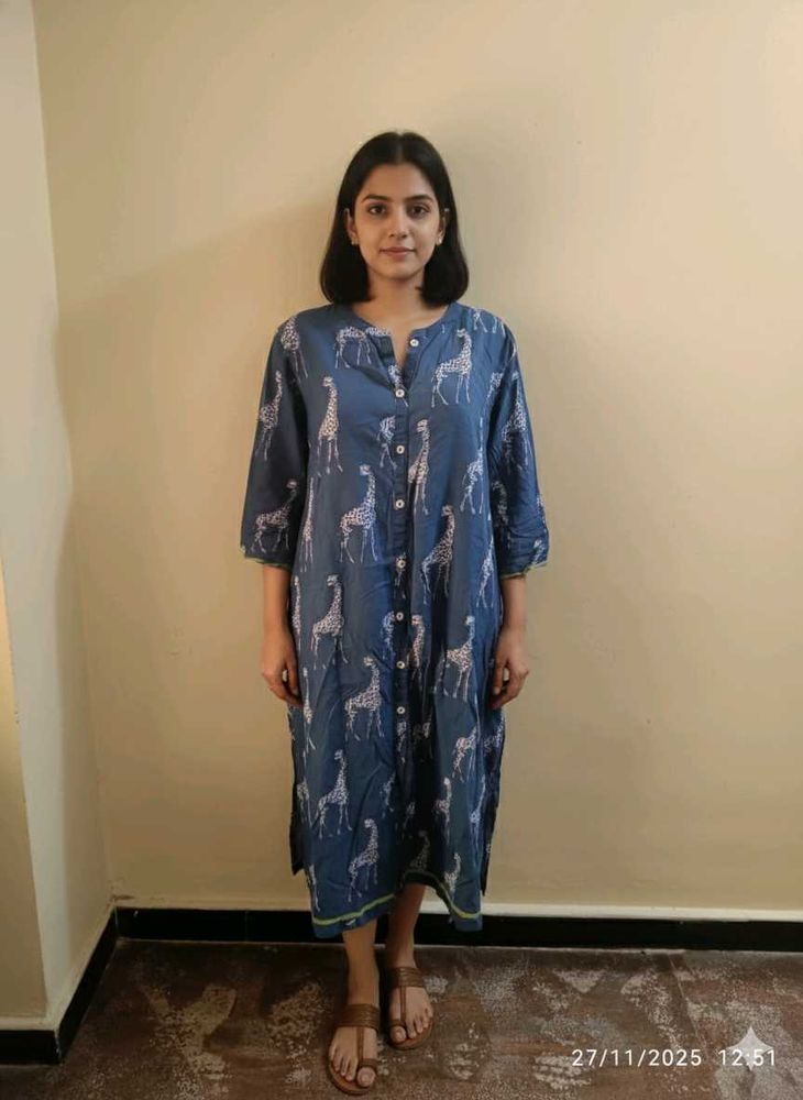 3xl Giraffe Print kurta