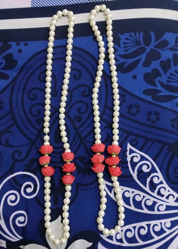 Pearl &amp; Rose Garland Set🌹