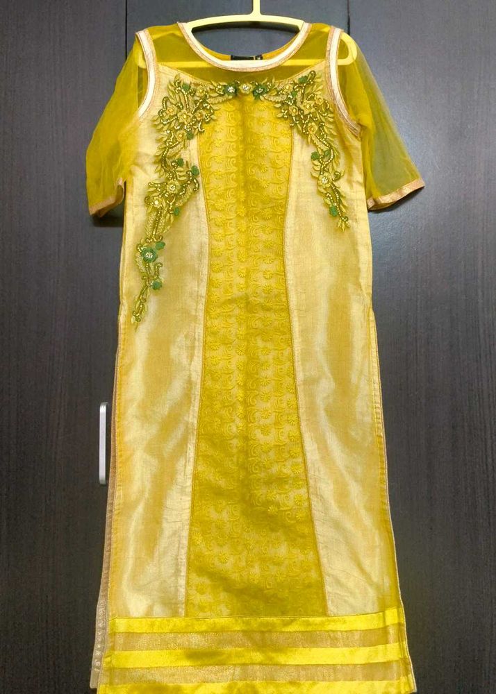 Lime Green Festive Kurta