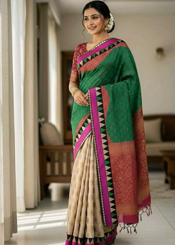 Elegant Green Saree