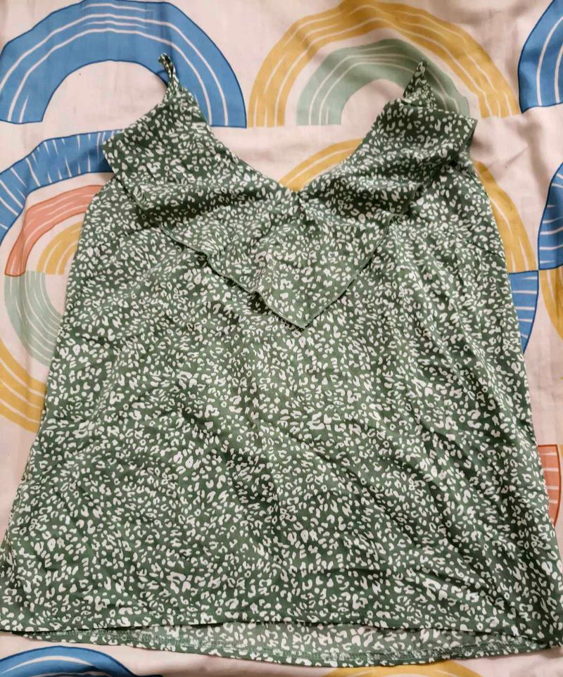 Green Print Cami Tunic (Size m)