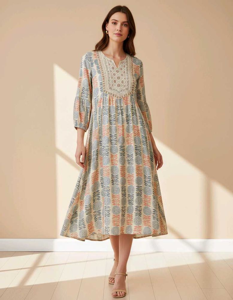 Floral Print Tunic Dress