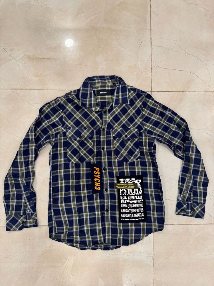 Diesel checkered shirt, L