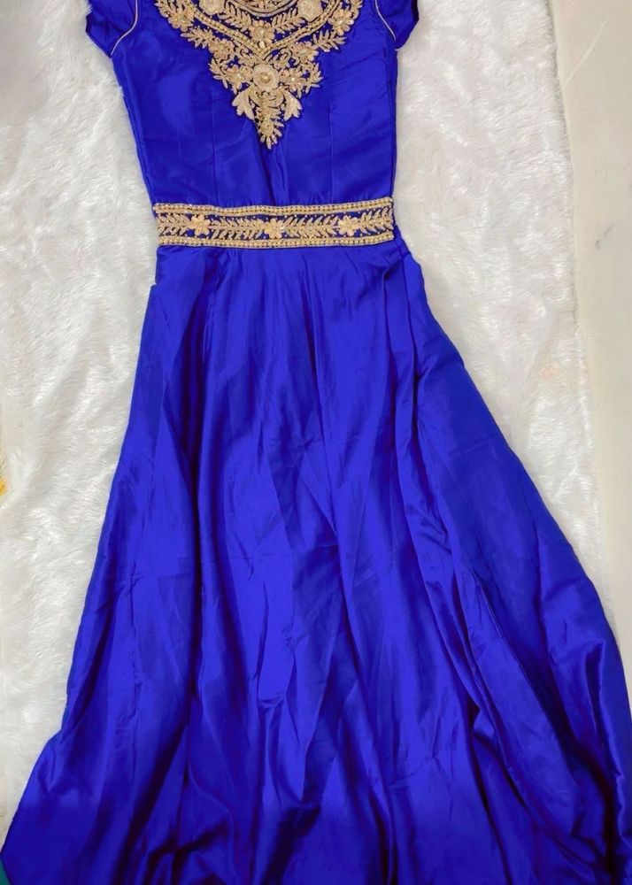 Elegant Blue Ethnic Gown