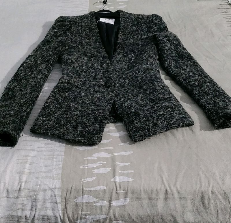 Tweed Wool Blend Jacket
