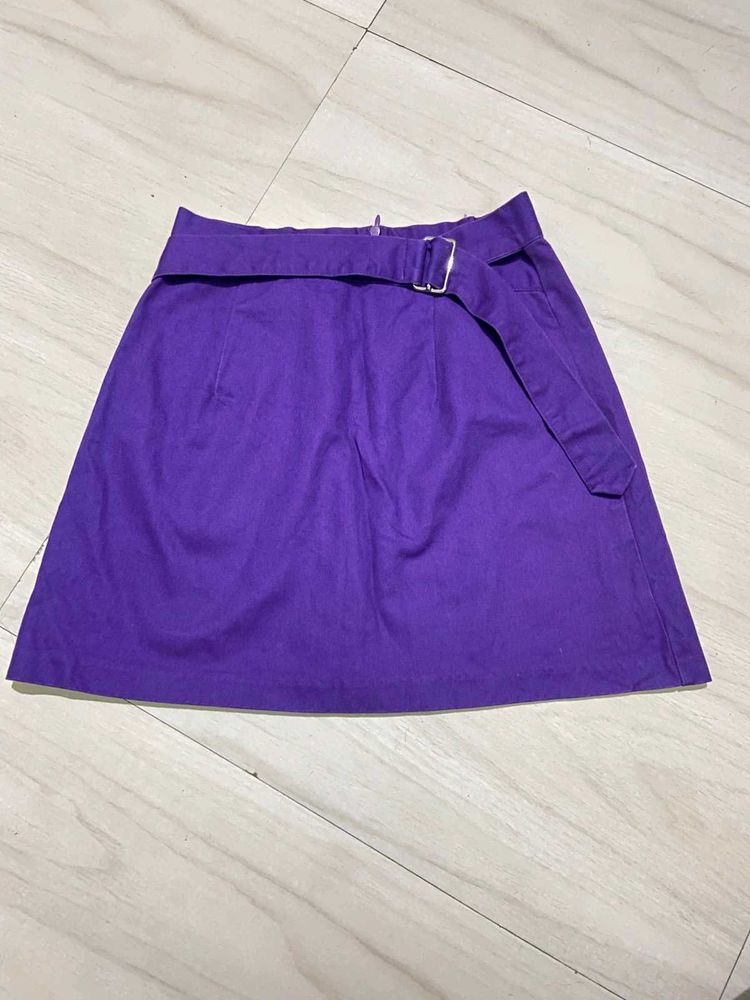 Cute Purple Mini Skirt