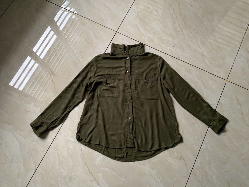Olive Green Utility Shirt