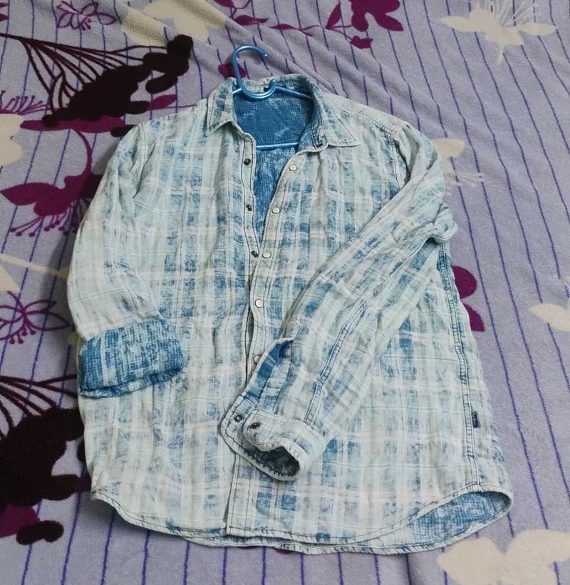 Cool Blue Denim Shirt