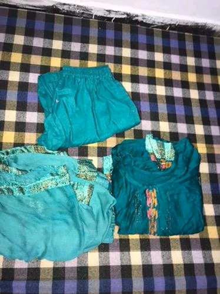 Teal Indian Salwar Kameez