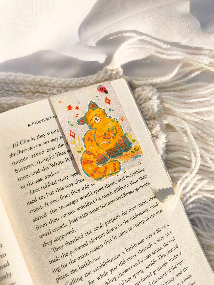 Handmade Magnetic Bookmarks (Fox)