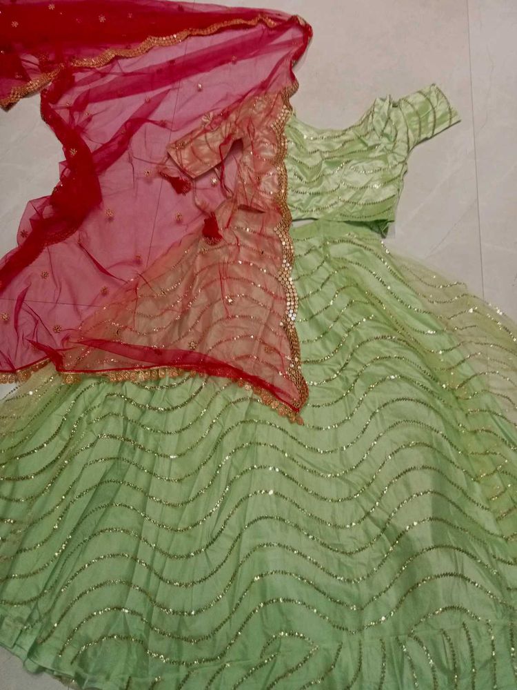 Green Lehenga Choli