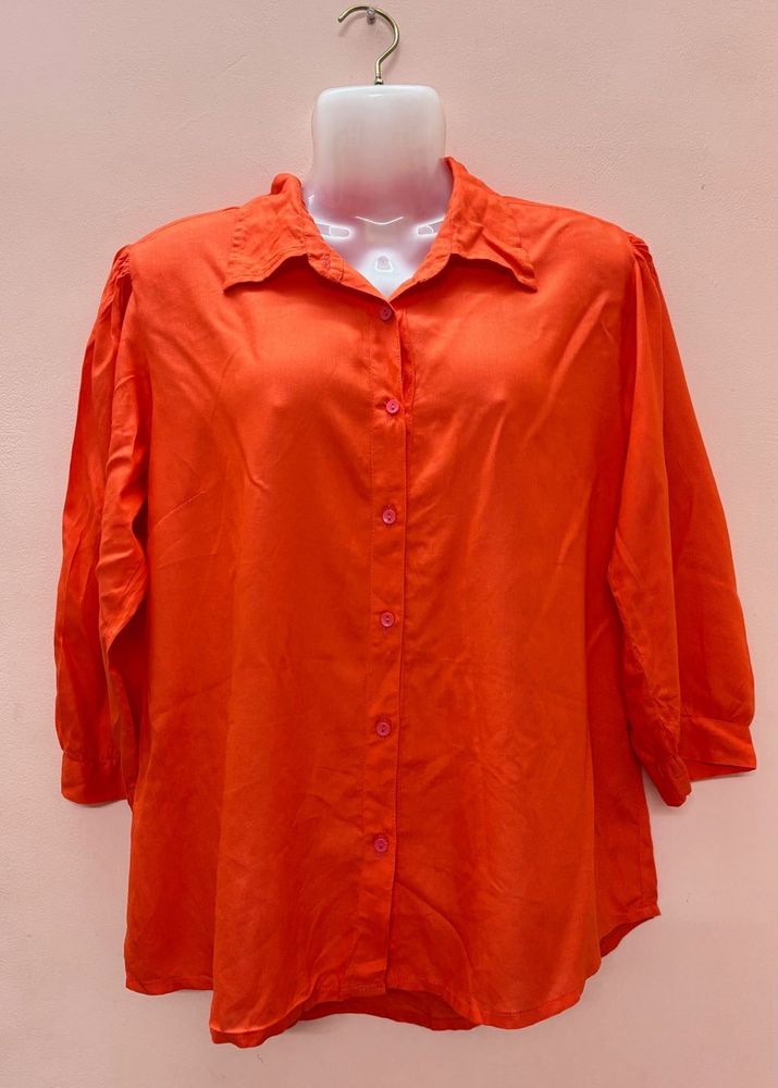 Orange / Coral Oversized Shirt