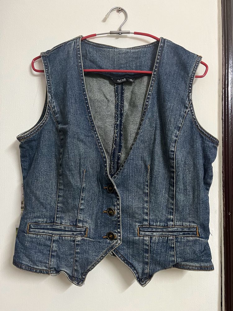 Y2k Denim Vest