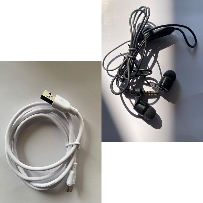 New Earphone And Data Cable Combo C Type