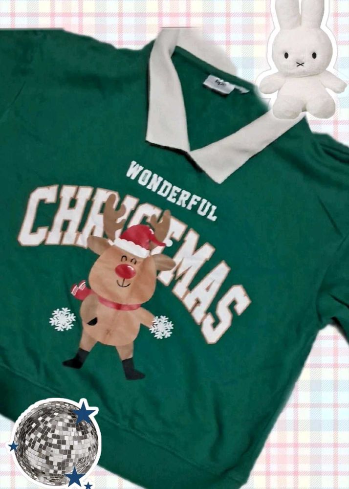 Cropped Oversized Sweatshirt