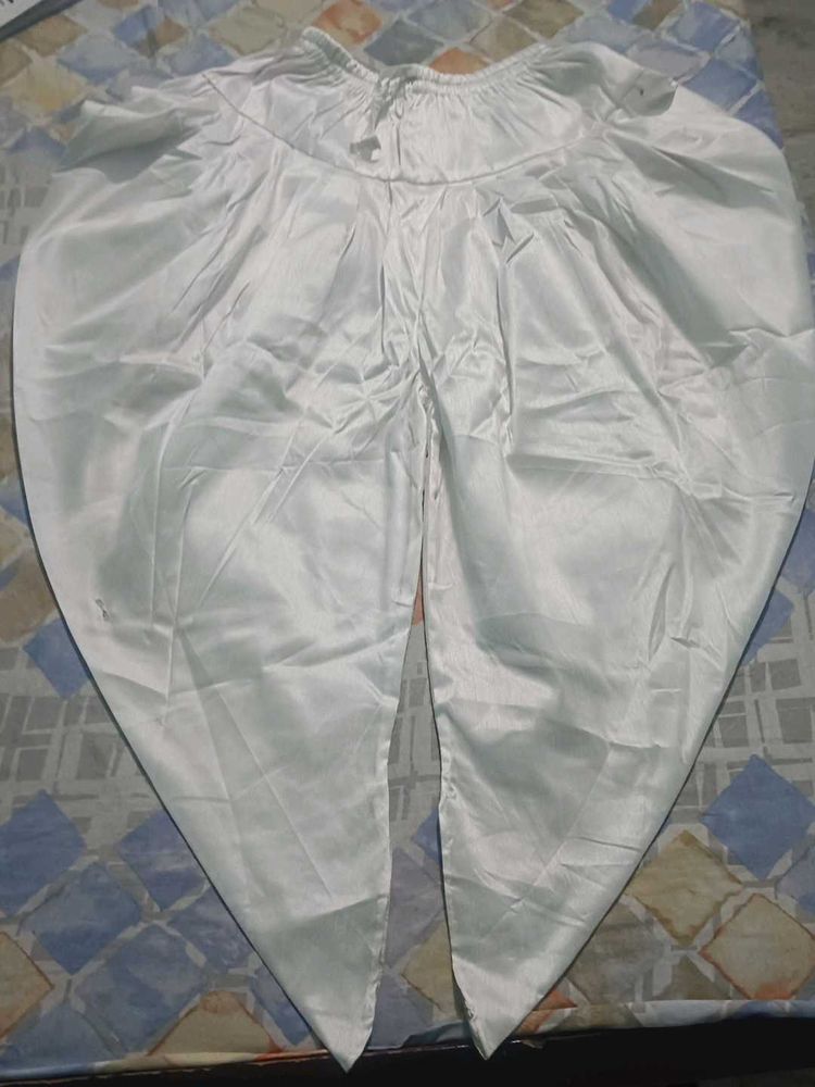 White Ethnic Dhoti Pant