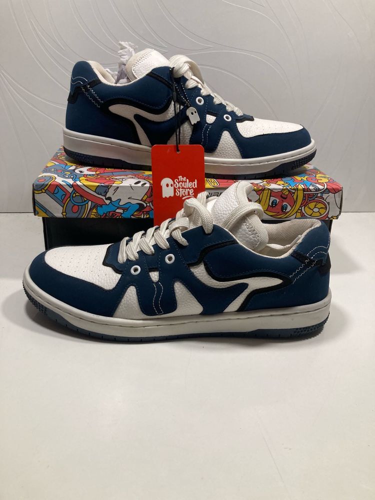 Souled Store Blue &amp; White Sneakers Original Uk-9