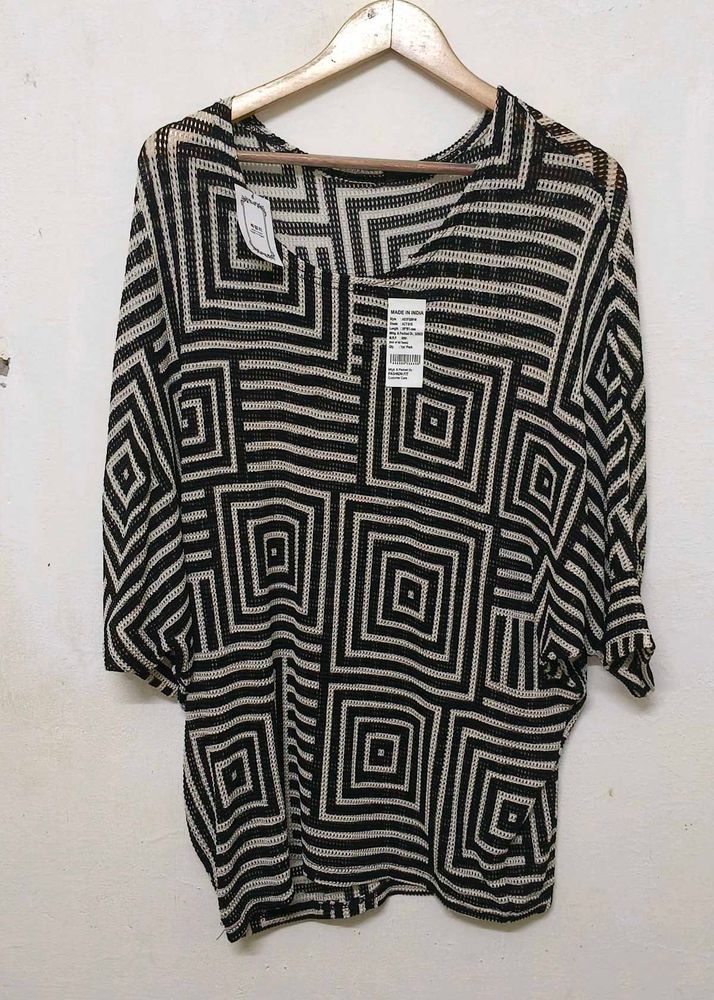 Geometric Print Blouse Women