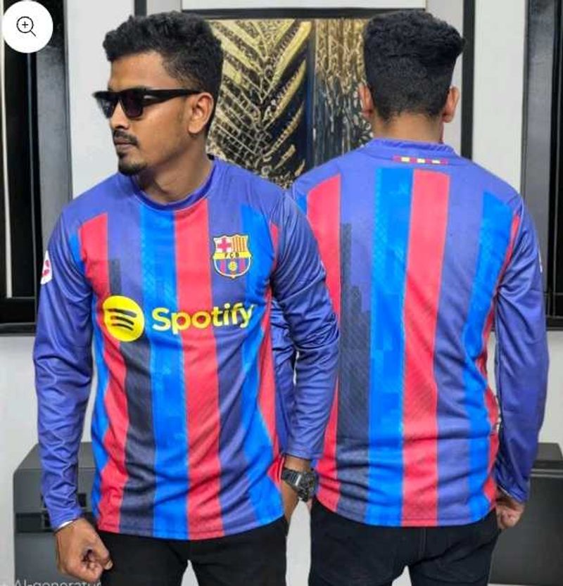 Football Printed Jersey (Barcelona)