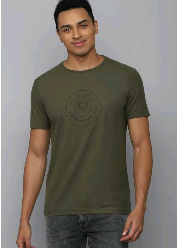 Allen Solly Olive Green T-Shirt