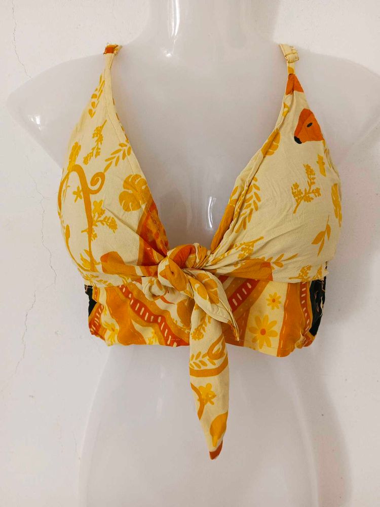 Boho Chic Floral Crop Top