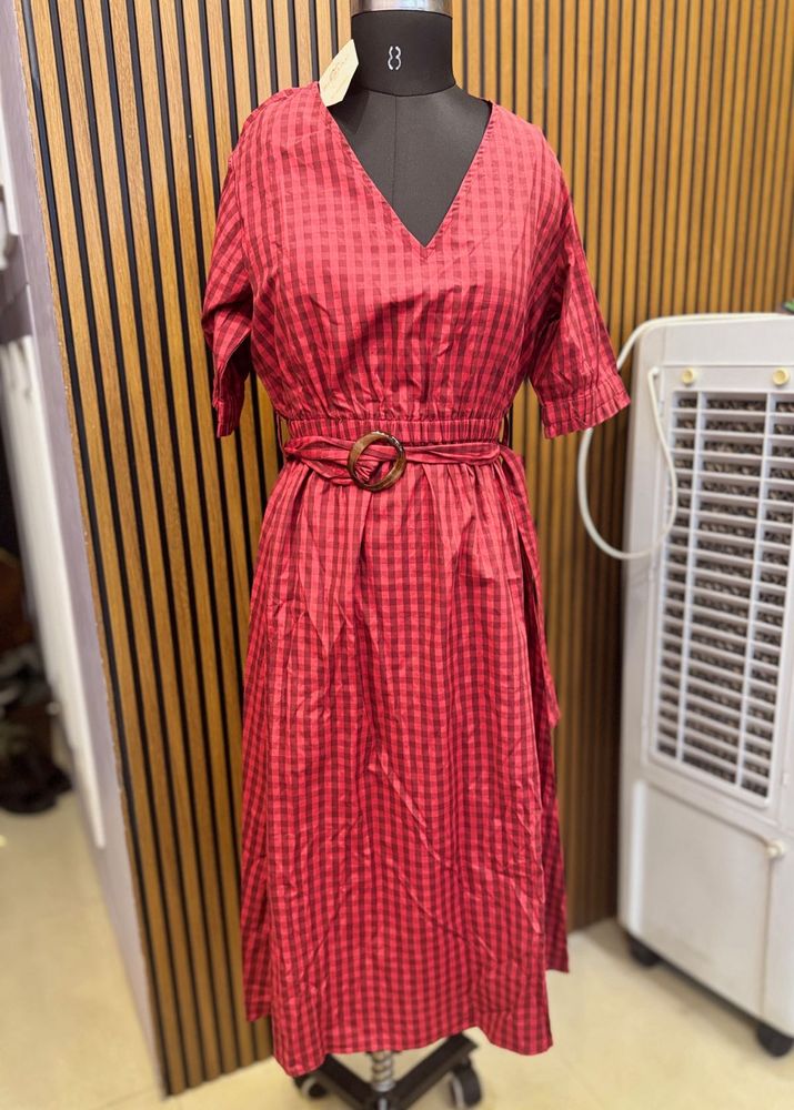 Red Checked Dress