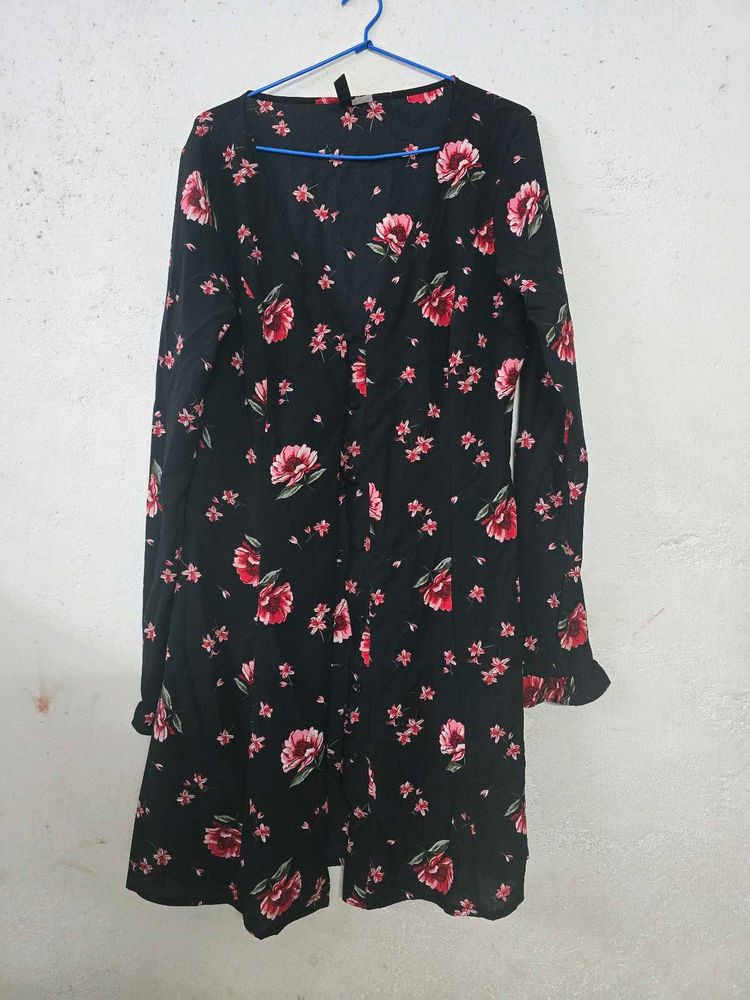 Floral Print Mini Dress