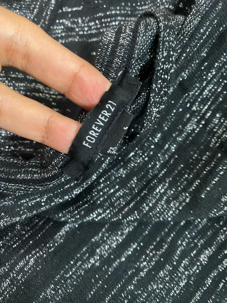 Forever 21 Black Sparkle Top