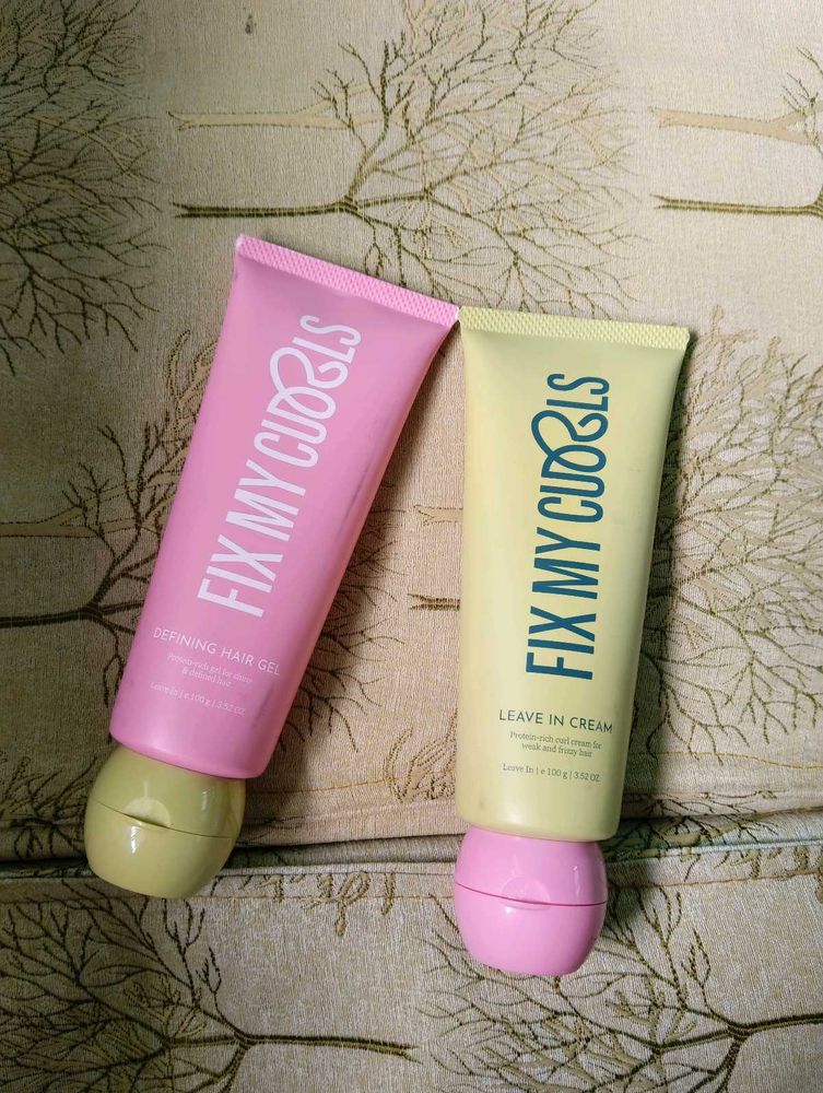 Leave In Cream And Defining Hair Gel