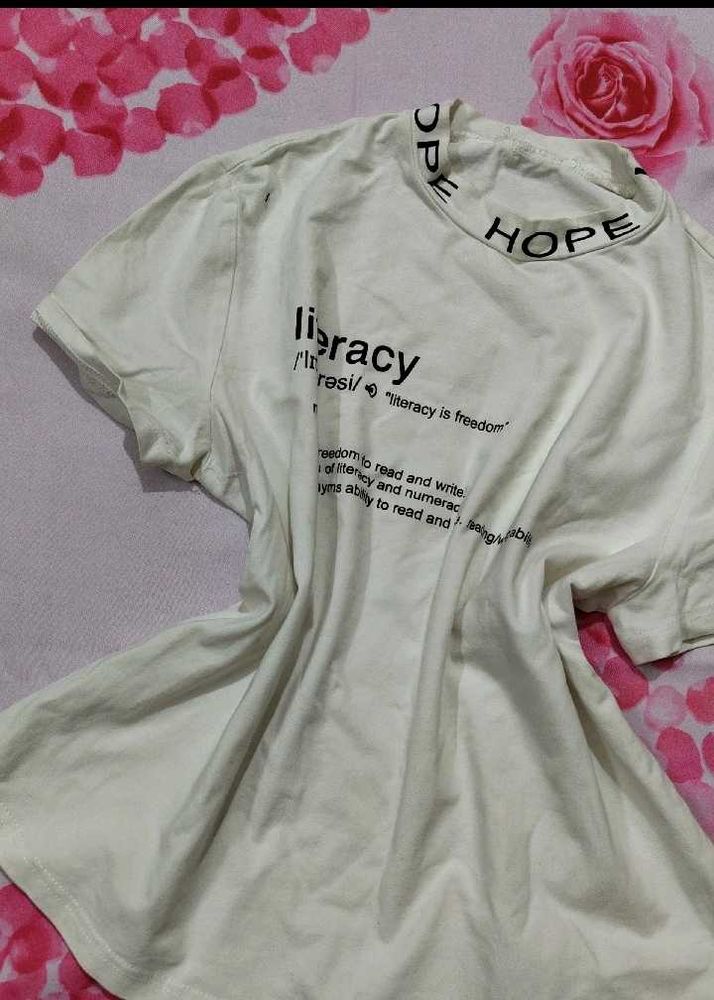 SHEIN TYPOGRAPHIC PRINT TSHIRT