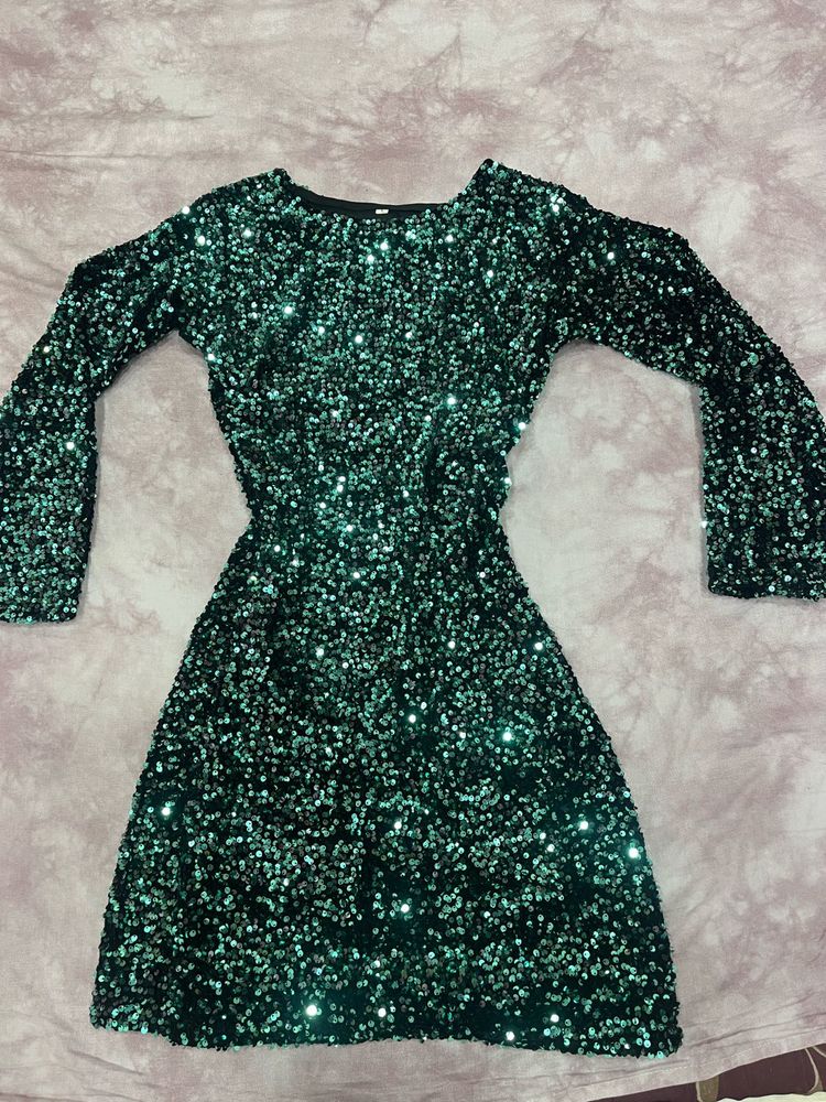 Emerald Green Sequin One-Piece