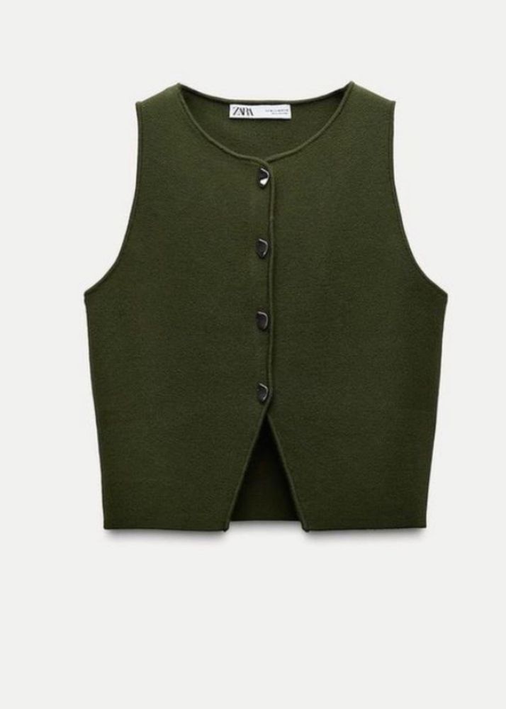 Zara Green Knit Vest