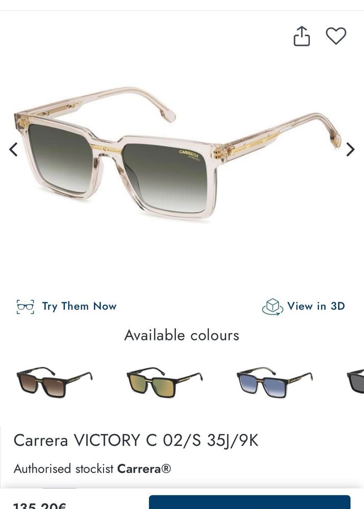 New Carrera Sunglasses-UV Protect