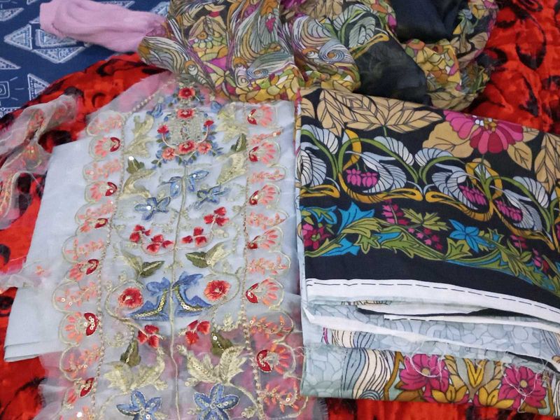 Pakistani Printed Patch Suit