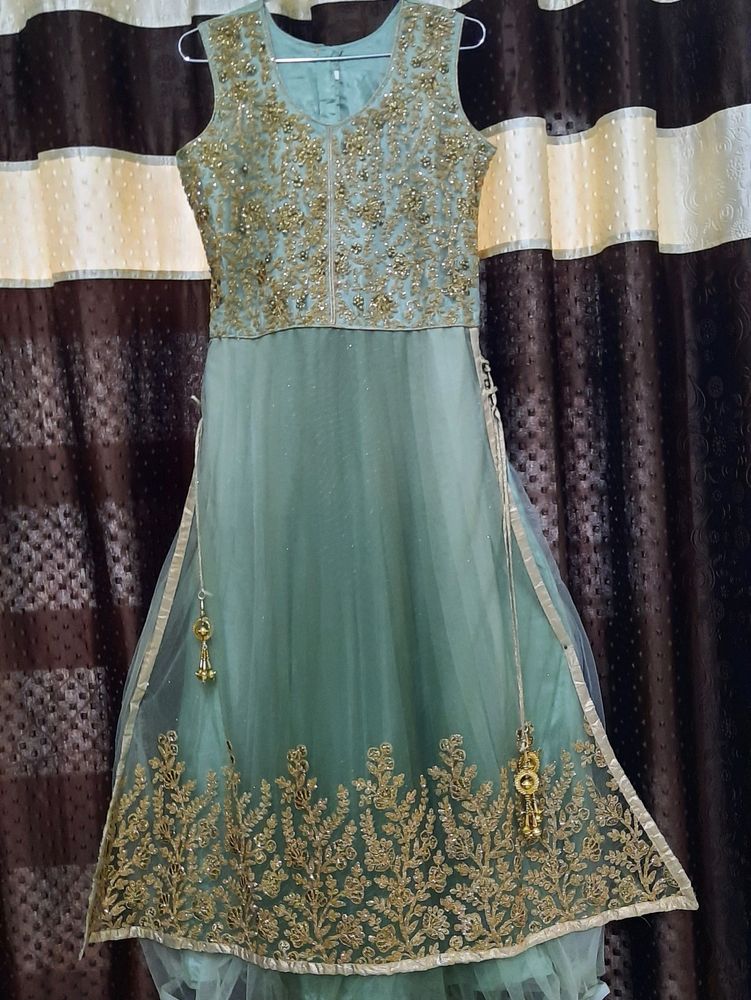 Elegant Mint Green Anarkali