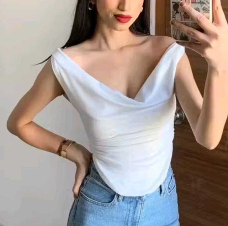 White Off-Shoulder Top