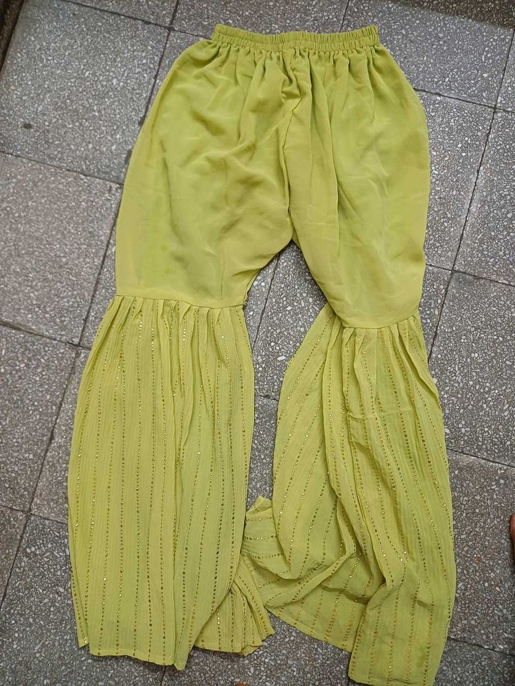 Green Garara Pants