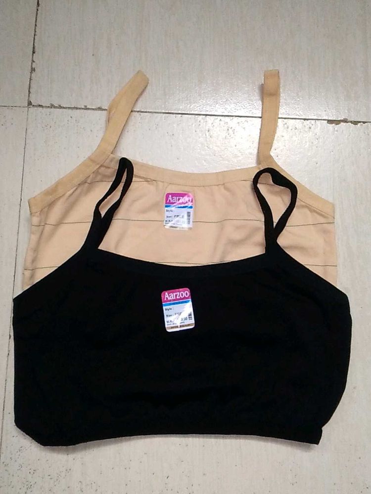 Arzoo Tank Tops - Black &amp; Beige For 12 Years.