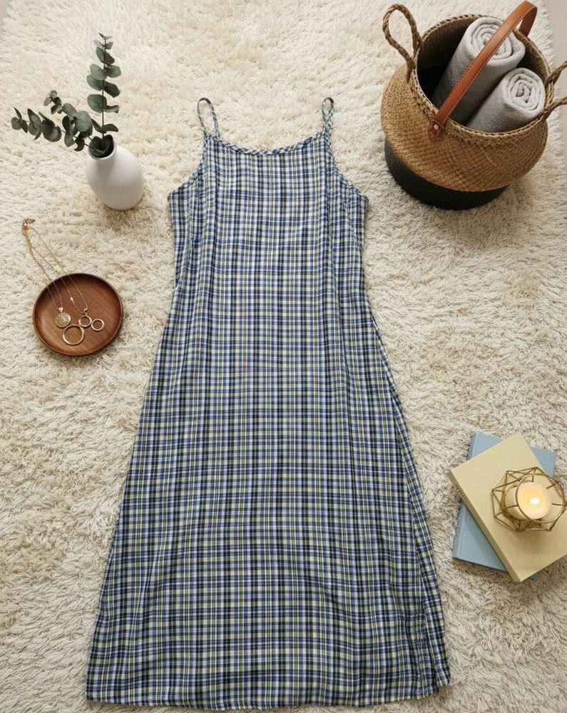 Plaid Slip Dress