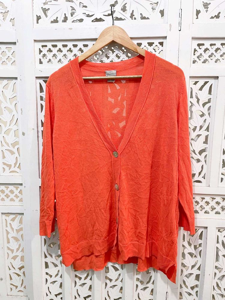 Imported Coral Knit Cardigan C