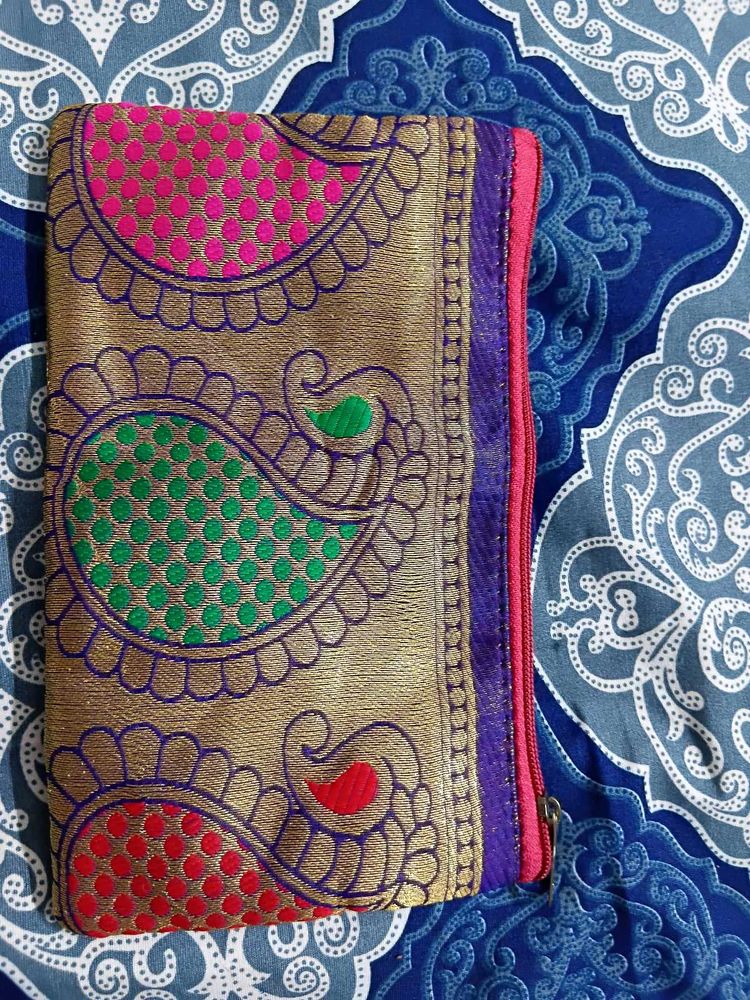 Ethnic Paisley Pouch