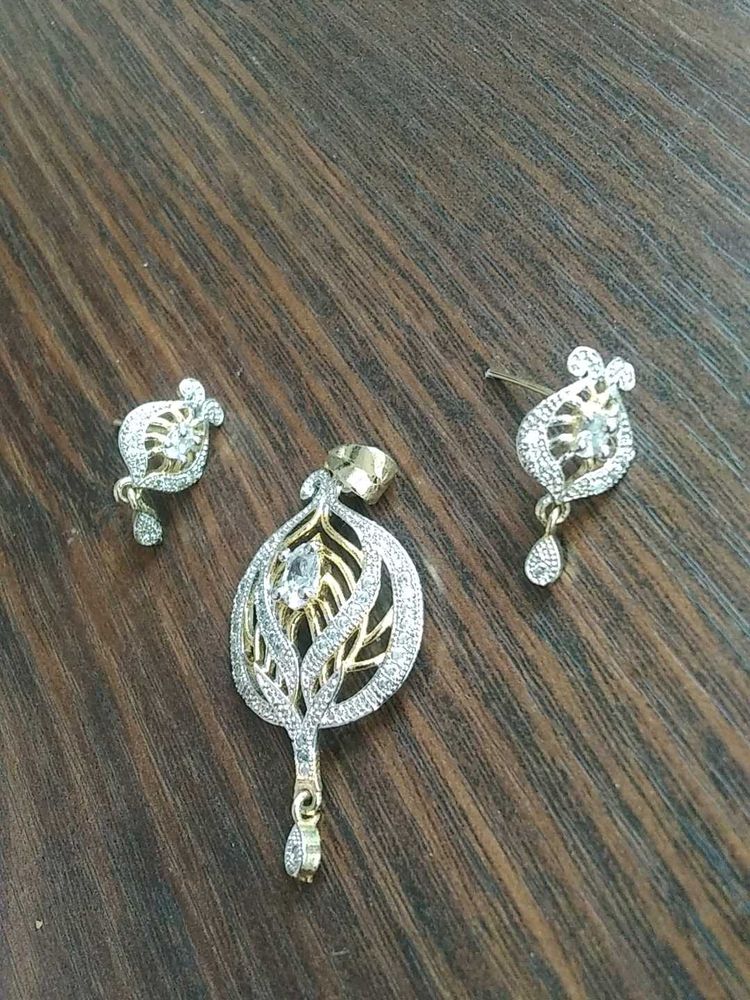 Elegant Pendant and Earring Set