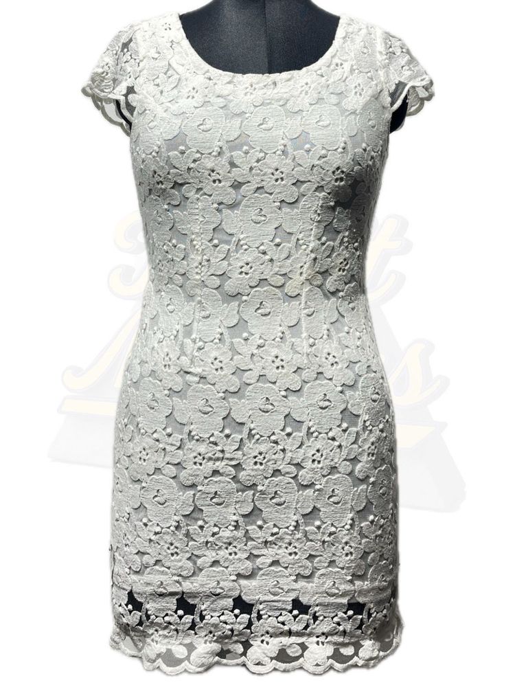 Elegant White Lace Dress