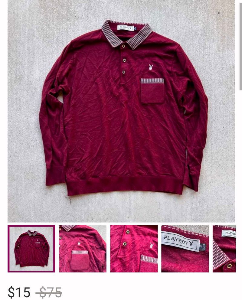 vintage Playboy Polo Shirt