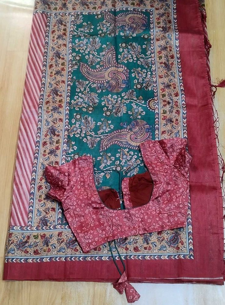 Office Wear Lehariya Saree With Blouse