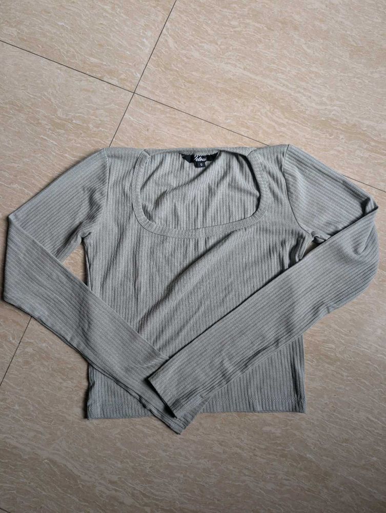 Ribbed Long Sleeve Top