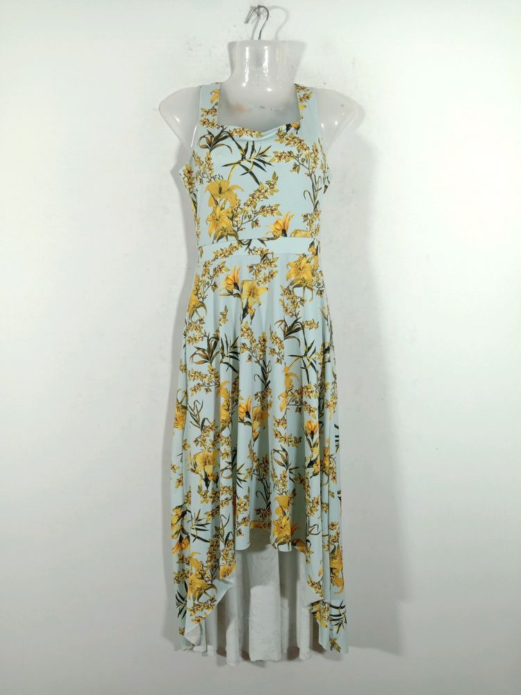 Floral High-Low Dress