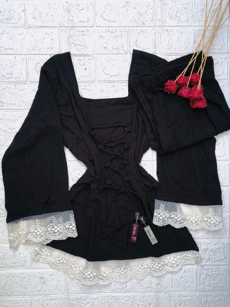 Corset Kurta &amp; Trouser Set🖤